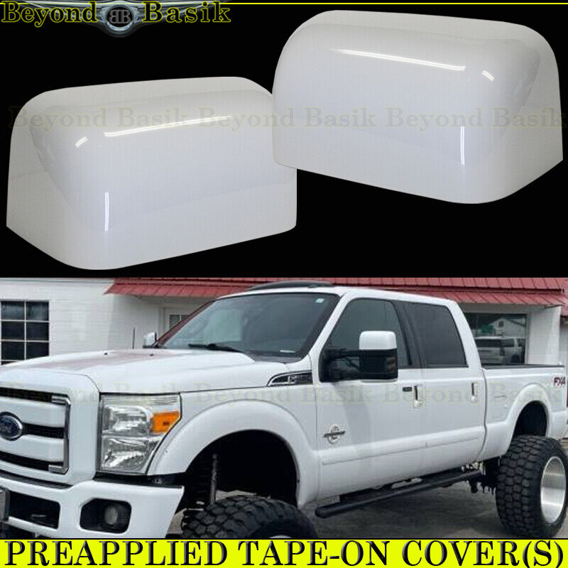 2008-2013 2014 2015 2016 FORD F250 F350 F450 Mirror COVERS Z1 YZ OXFORD WHITE
