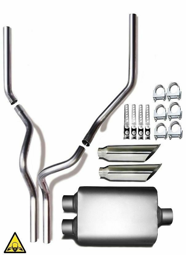 Dual Pipe Conversion Exhaust Kit fits: Chevy C / K 1500 / 2500
