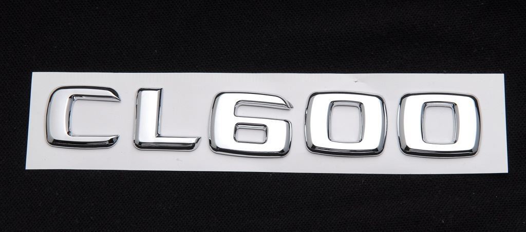Trunk Rear Emblem Chrome Letters CL 600 fits Mercedes W215 W216 CL-Class CL600