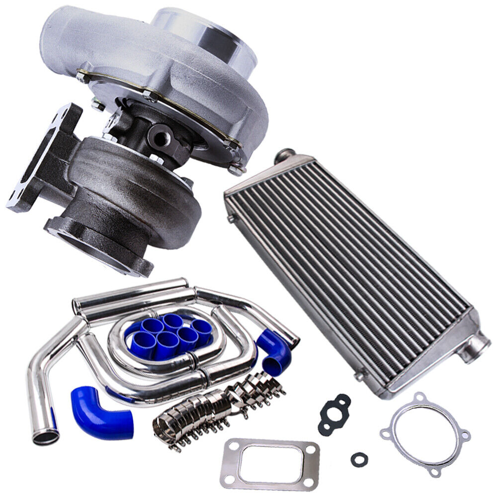 GT35 GT3582 Turbo Kit T3 AR.70/63 Turbo Charger with Intercooler & Pipe Set