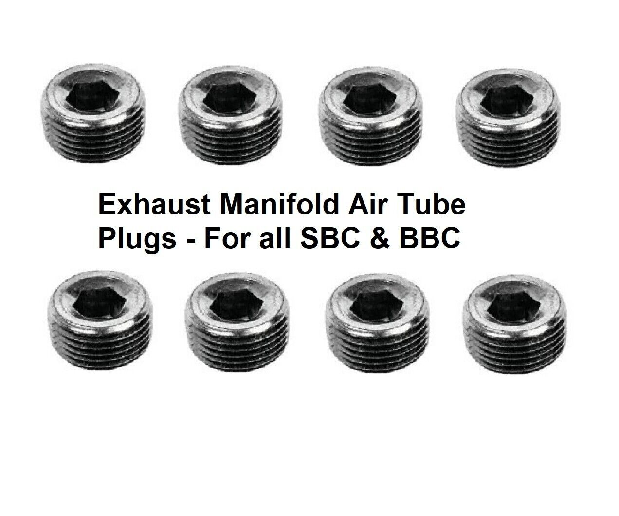 EXHAUST MANIFOLD AIR TUBE PLUG SET FOR CADILLAC BUICK FLEETWOOD ELECTRA OLD ETC