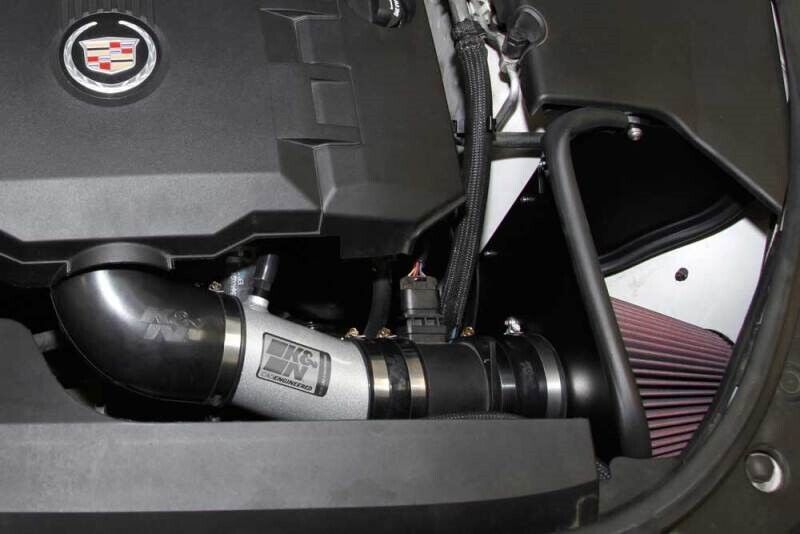 K&N Typhoon Silver Cold Air Intake System for 2008-2011 Cadillac CTS 3.6L V6