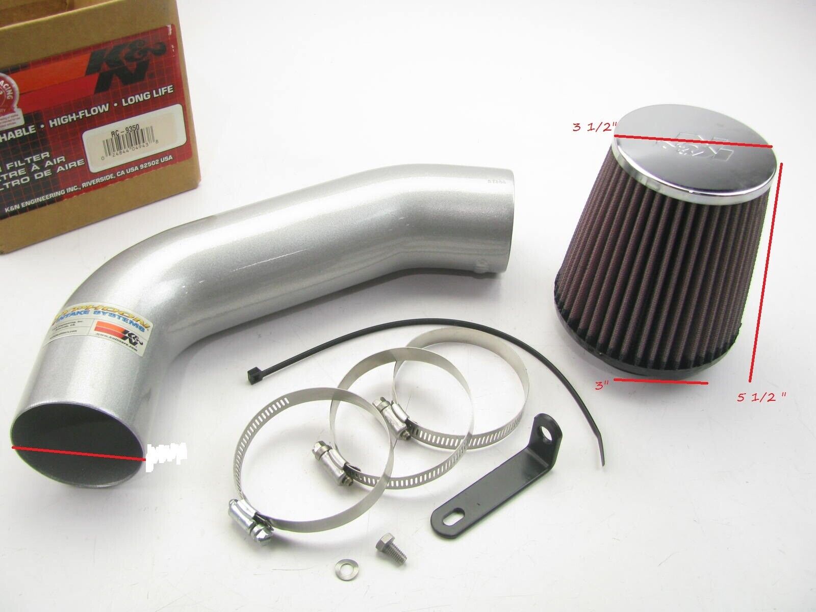 K&N 69-4900TS Performance Cold Air Intake CAI System - 2000-2005 OPEL ASTRA 1.8L