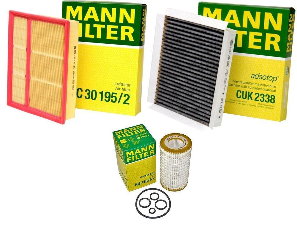 Mann Oil Air Carbon Cabin Filter Kit for Benz W163 ML320 ML350 ML500 ML55 AMG