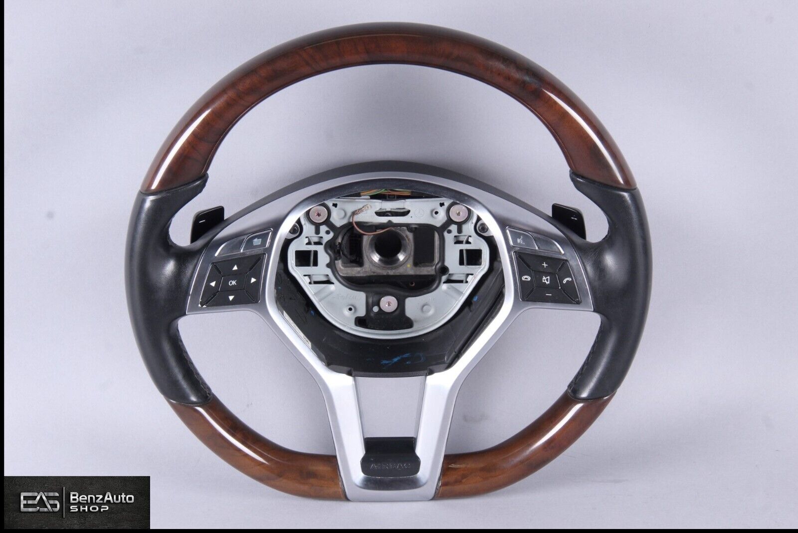 Mercedes R172 SLK250 SLK350 Wood Steering Wheel OEM