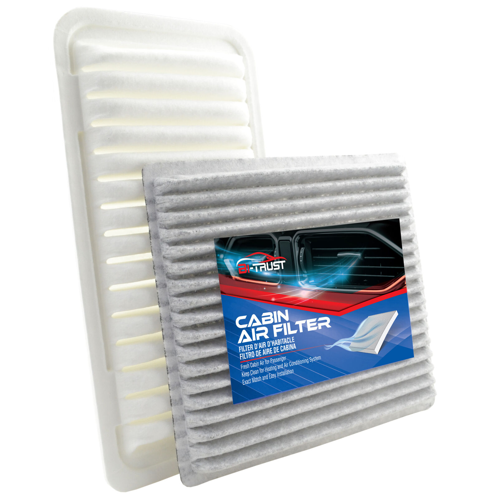 Combo Set Engine & Carbon Cabin Air Filter Kit for Scion Tc 2005-2010 2.4L