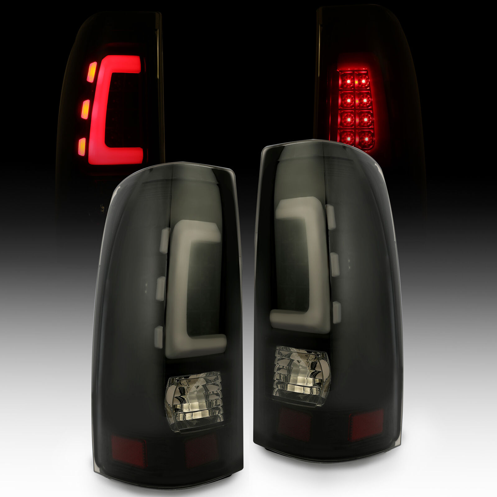 LED Rear Tail Lights For 99-06 Chevy Silverado 99-02 GMC Sierra 1500 2500 3500