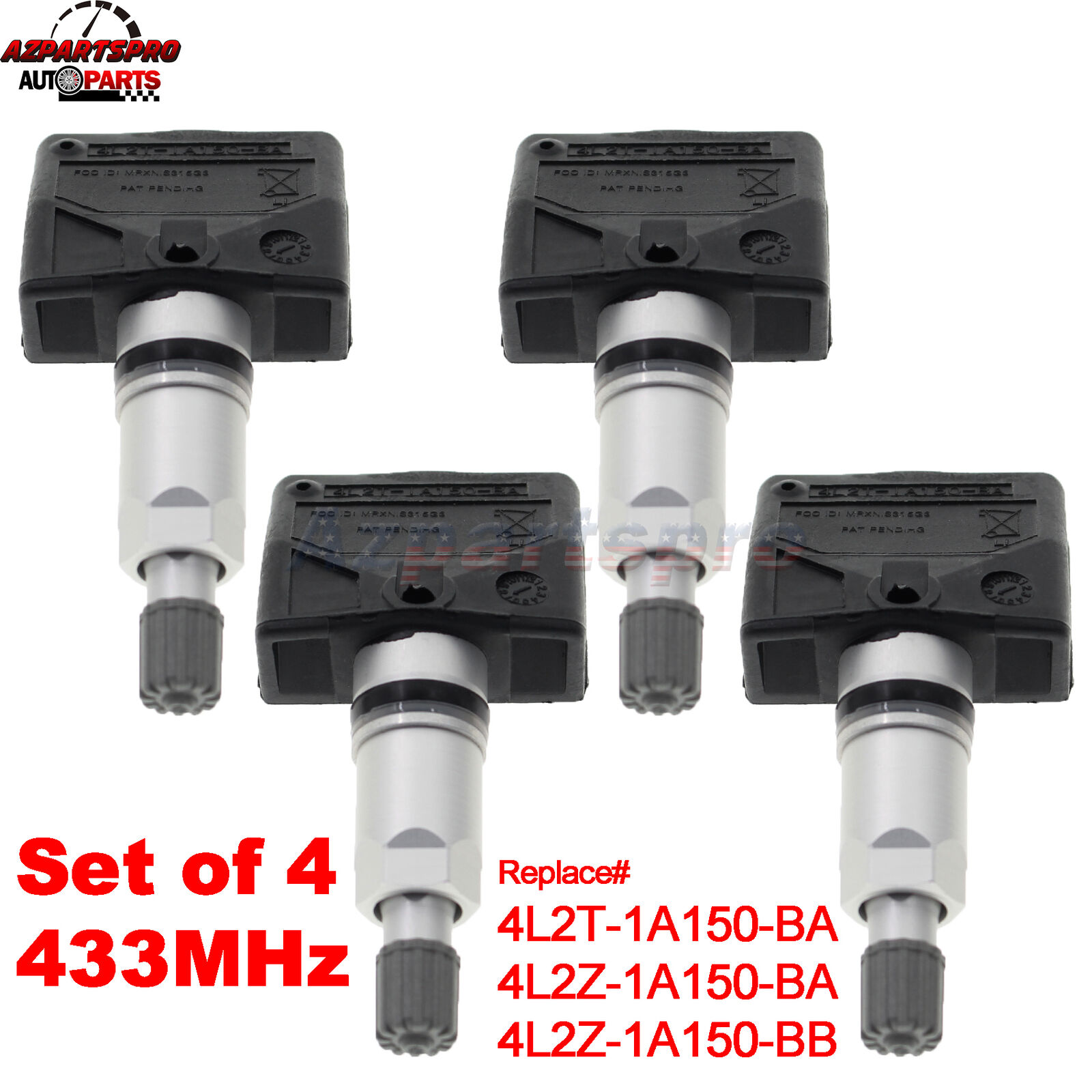 4PCS TPMS Tire Pressure Monitor Sensor For 2003 2004 2005 2006 Ford Expedition