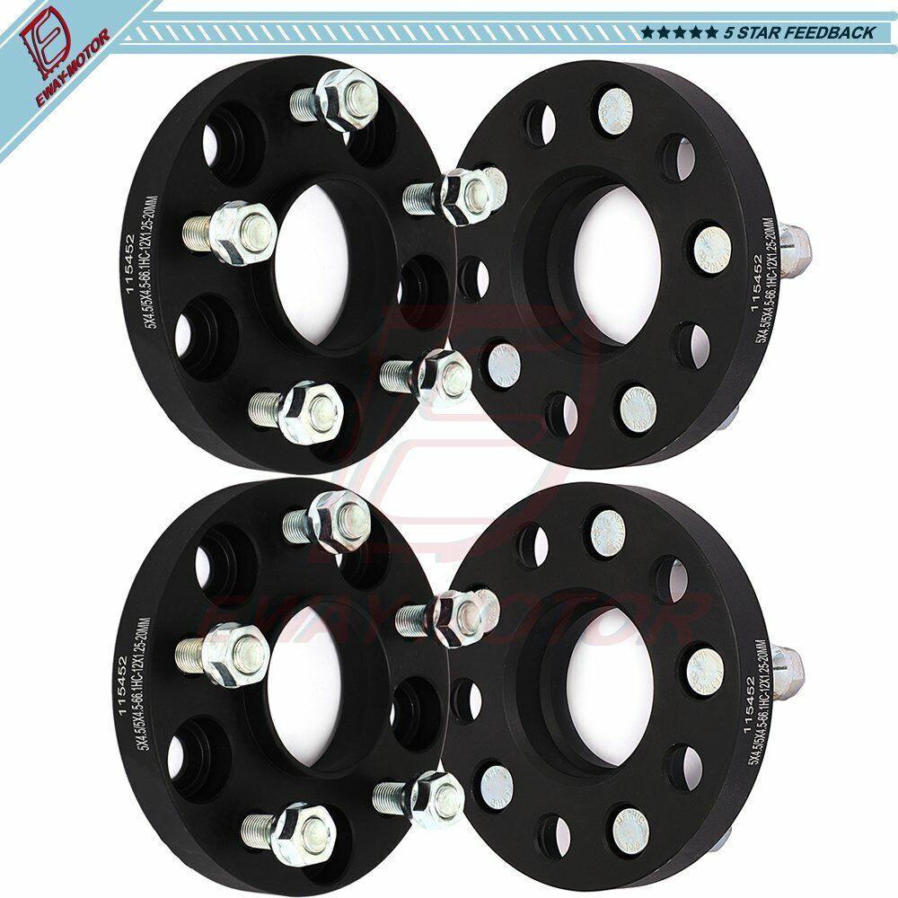 (4) 5x4.5 20mm Wheel Spacers 12x1.25 Hubcentirc For Infiniti Q60 For Nissan 350Z