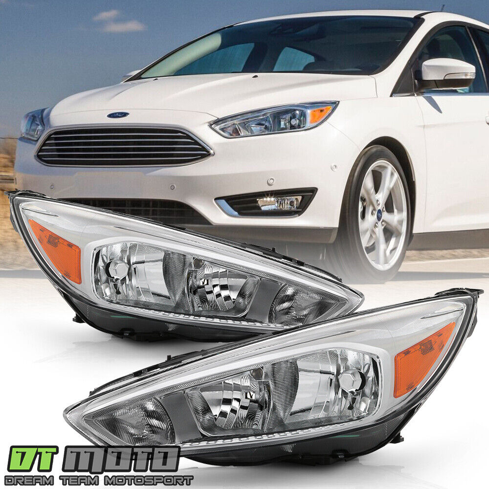 2015-2018 Ford Focus Headlights Lights Headlamps Lamps 15 16 17 18 Left+Right