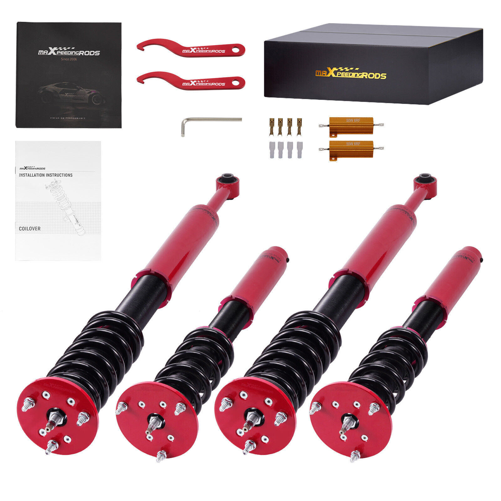 MaXpeedingrods Coilovers 24 Way Damper Kit for MERCEDES S-CLASS W220 S430 S500