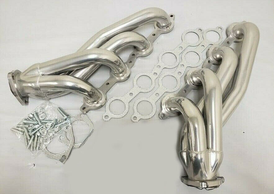 Chevy Chevelle Camaro Polished Ceramic Coated Shorty Exhaust Headers LS1 LS3 LS2