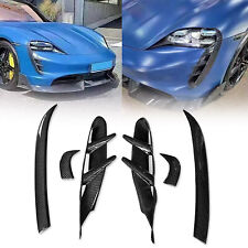 For Porsche Taycan 2020-2022 really Carbon Fiber Front bumper air intake spoiler picture