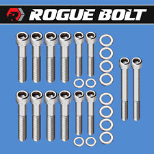 FORD 351C 351M 400M INTAKE MANIFOLD BOLTS 2V HEADS STAINLESS STEEL KIT CLEVELAND picture