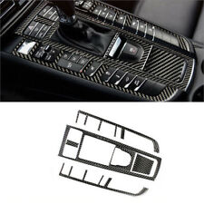 6Pcs Carbon Fiber Interior Gear Shift Panel Cover Trim For Porsche Macan 2014-19 picture