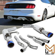 NEW Catback Exhaust Fits 2015-2021 Ford Mustang 2.3L EcoBoost Burnt Tip Kit US picture