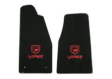 LLOYD Velourtex FLOOR MATS 1992 to 2002 Dodge Viper R/T-10 red embroidered logos picture