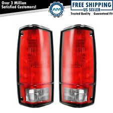 Tail Lights Taillamps Rear Pair Set For 82-93 Chevrolet S10 GMC S15 Pickup Truck picture