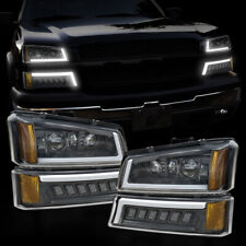 LED Headlights DOT Assembly DRL Turn Signal Lamp For Silverado 1500 2500 03-06  picture