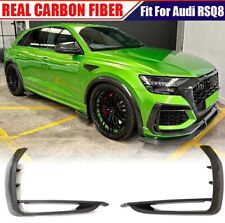 FOR Audi RSQ8 RS Q8 2020UP REAL CARBON FIBER Front Bumper Splitter BDOYKIT FINS  picture
