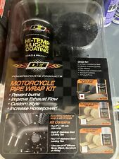 Design Engineering Motorcycle Pipe Wrap Kit w Hi-Temp Silicone Coating Spray picture