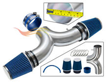 BCP BLUE 97-00 Corvette C5 5.7L V8 Dual Twin Air Intake System + Filter picture