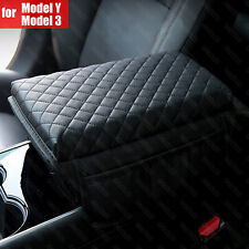 for Tesla Model 3/Y Armrest Cushion Center Console Leather Cover Accessories picture