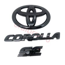 Hatchback Only Gloss Blackout OVERLAY EMBLEM Fit 2019 - 2024 TOYOTA COROLLA SE picture
