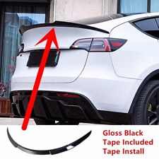 For 2020-2023 Tesla Model Y Glossy Black Sport Style Rear Trunk Lip Spoiler Wing picture