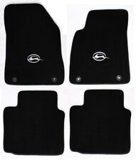 NEW BLACK Floor Mats 2014-2018 Chevy Impala Embroidered Running Logo in Silver picture