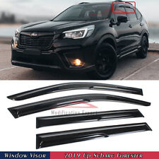 For 2019-2024 Subaru Forester JDM 3D Wavy Mugen Style Window Visors Rain Guards picture