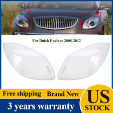 For Buick Enclave 2008-2012 Pair Transparent Headlight Headlamp Cover Lens NEW picture