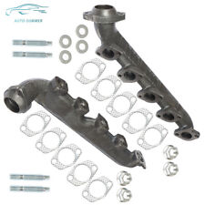 Left & Right Exhaust Manifold Headers For 2000-2013 Ford F-Series/E350/E450 6.8L picture
