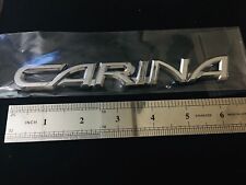 JDM CARINA EMBLEM for Cars Hard Plastic Original size Adhesive Badge picture