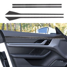 4pcs Carbon Fiber Door Upper Stripe Cover Trim For Porsche Taycan 2019-22 picture