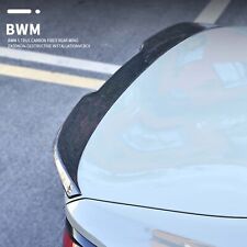 FOR 2017-2022 BMW REAL CARBON FIBER REAR TRUNK SPOILER G30 G38 530i 540i F90 M5 picture