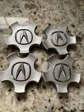 (4) Acura 44742-SZ3A-J000-H1 silver / chrome wheel center caps for RL picture