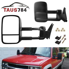 Pair for 88-98 Chevy GMC C/K 1500 2500 3500 Pickup Manual Tow Mirrors Trailer picture