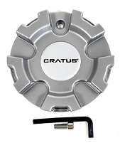 Cratus Wheels Silver Wheel Center Cap # CR 106-CAR (1 CAP) + bolts picture