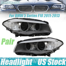 Pair Xenon Headlights LH+RH Side For 2011-2013 BMW 5 series F10 550i 535i 528i picture