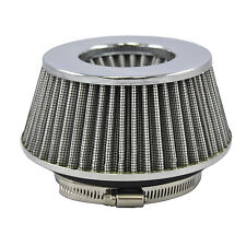 Small White Universal Cone Intake Air Filter 2.65