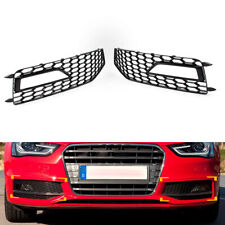 Honeycomb Front Bumper Fog Light Grille Cover For Audi A4 B8.5 S-line S4 RS4 US picture
