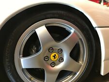 18 inch FORGED SILVER CORSE RACETRACK WHEELS SET-CUSTOM FOR FERRARI F348 F355GTS picture