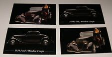 ★★4-1934 FORD 3 WINDOW COUPE PHOTO MAGNETS-TOOLBOX,FRIDGE-34 32 HOT ROD RAT ROD★ picture