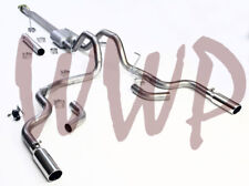 Stainless Steel Dual CatBack Exhaust System Kit 15-20 Ford F150 2.7L/3.5L/5.0L picture