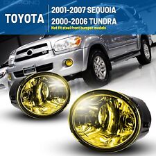 Yellow Pair Fog Lights For 2000-2006 Toyota Tundra / 2001-2007 Toyota Sequoia picture