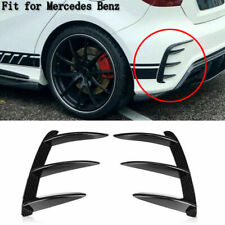 Pair Rear Bumper Splitter Canard Cover For Mercedes W176 A200 A250 A260 A45 AMG picture