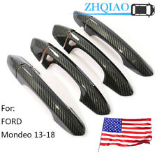 For 2013-2021 Ford Fusion Mondeo 15-20 Edge Carbon Fiber Door Handle Cover Smart picture