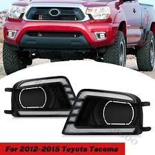 For TOYOTA TACOMA 2012 2013 2014 2015 LED Fog Lights Driving Lamps w/ Amber Turn picture