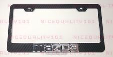 3D Mazda 6 ZX Zoom-Zoom Carbon Fiber Style Finished License Plate Frame picture